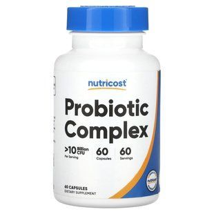 Nutricost, пробіотичний комплекс, >10 млрд КУО, 60 капсул