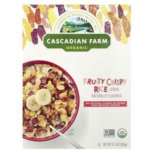 Cascadian Farm, Organic Fruity Crispy Rice Cereal, 11.5 oz (326 g) купить в Киеве и Украине