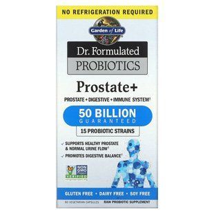 Garden of Life Probiotic for Prostate Health (Dr. Formulated Probiotics Prostate+) 30 Vegetable Capsules