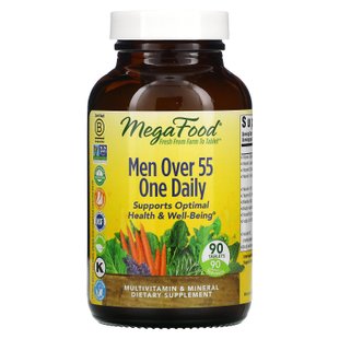 Мультивитамины для мужчин 55+ комплекс MegaFood (Men Over 55 Multivitamin and Mineral) 90 таблеток купить в Киеве и Украине