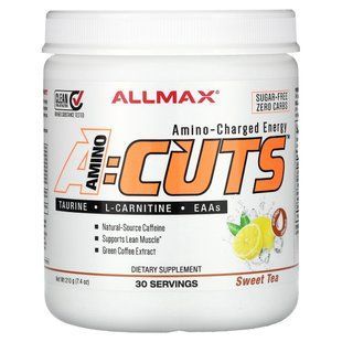 Energy drink with amino acids, sweet tea, AMINOCUTS (ACUTS), Amino-Charged Energy Drink, Sweet Tea, ALLMAX Nutrition, 210 g.