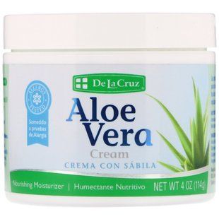 Aloe vera cream, De La Cruz, 4 ounces (114 g)
