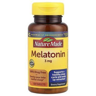 Nature Made, Melatonin, 3 mg, 120 Tablets купить в Киеве и Украине