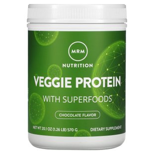 Протеиновый комплекс для веганов вкус шоколада MRM (Veggie Protein) 570 г купить в Киеве и Украине