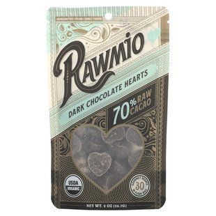 Rawmio, Dark Chocolate Hearts, 70% Raw Cacao, 2 oz (56.7 g) купить в Киеве и Украине