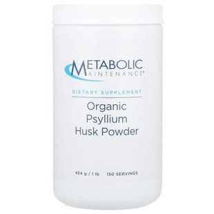 Metabolic Maintenance, Organic Psyllium Husk Powder , 1 lb (454 g) купить в Киеве и Украине
