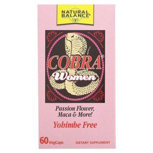 Женское здоровье, Cobra Women, Natural Balance, 60 овощных капсул купить в Киеве и Украине