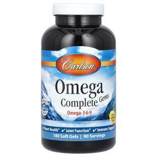 Omega, Omega Complete Gems, Carlson Labs, 180 soft gel capsules