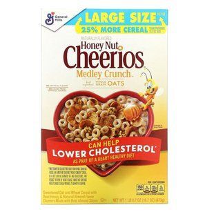 General Mills, Хрустящий месиво с медом и орехами и чириос, 16,7 унции (473 г) купить в Киеве и Украине
