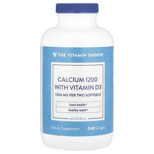 The Vitamin Shoppe, Calcium1200 з вітаміном D3, 240 капсул
