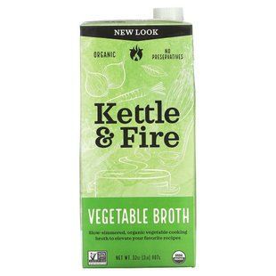 Kettle & Fire, Vegetable Broth, 32 oz (907 g) купить в Киеве и Украине