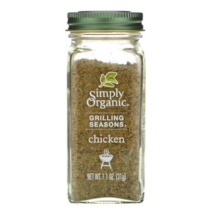 Приправа для гриля, курица, органическая, Simply Organic, 1,1 унции (31 г) купить в Киеве и Украине