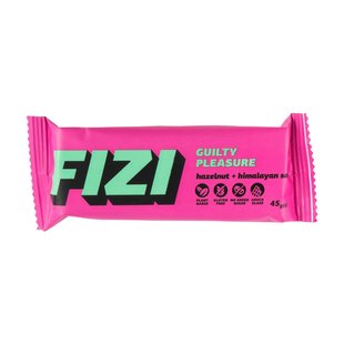 Fizi Guilty Pleasure Bar Fizi 45 g hazelnut + himalayan salt купить в Киеве и Украине