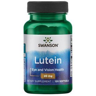Лютеин, Lutein, Swanson, 20 мг, 120 капсул купить в Киеве и Украине