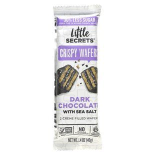 Crispy waffle with dark chocolate, sea salt, Little Secrets, 40 g