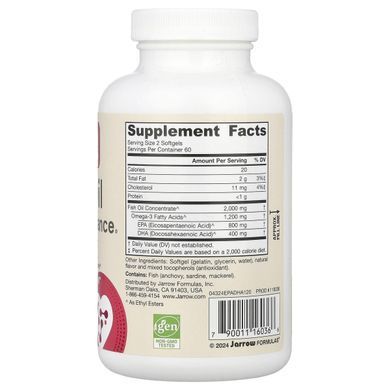 Omega-3 Jarrow Formulas (EPA-DHA Balance) 600 mg 120 capsules