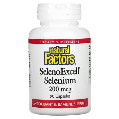 Селен Natural Factors (SelenoExcell Selenium) 200 мкг 90 капсул