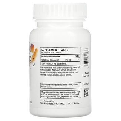Глутатион Thorne Research (Glutathione-SR) 60 капсул купить в Киеве и Украине