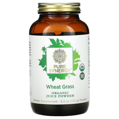 Pure Synergy, Пшенична трава, порошок органічного соку, 5,3 унції (150 г)