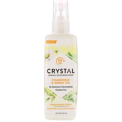 Кристал дезодорант-спрей для тіла ромашка і зелений чай Crystal Body Deodorant (Deodorant Body Spray) 118 мл