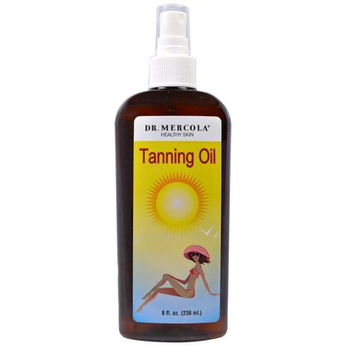 Олія для засмаги зелений чай Dr. Mercola (Tanning Oil) 236 мл