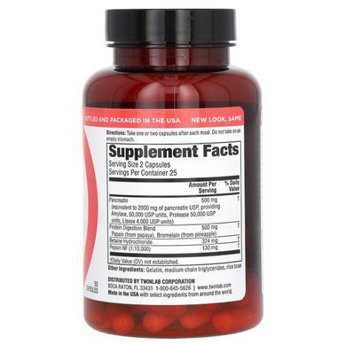 Enzymes Twinlab (Super Enzyme) 50 capsules