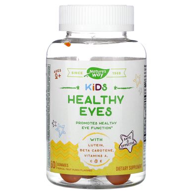 Вітаміни для очей для дітей від 2 років смак тропічних фруктів Nature's Way (Healthy Eyes) 60 жувальних цукерок