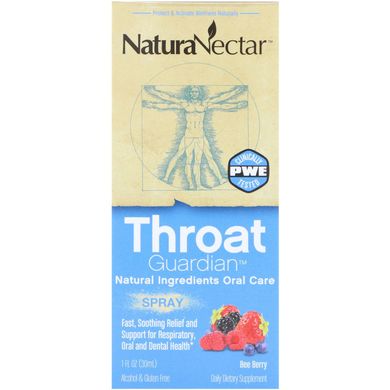 Спрей для горла NaturaNectar (Throat Guardian) 30 мл з ягідним смаком