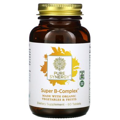 Pure Synergy, Super B-Complex, 60 Tablets