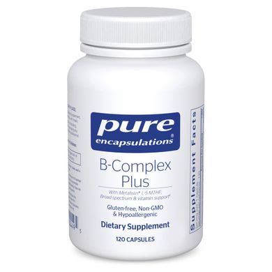 Комплекс вітамінів В Pure Encapsulations (B-Complex Plus) 120 капсул