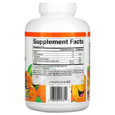 Вітамін С жувальний апельсин Natural Factors (Vitamin C) 500 мг 180 цукерок