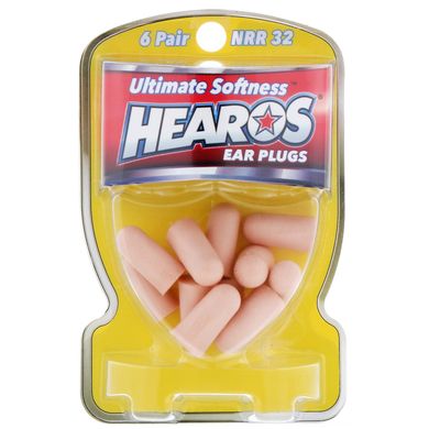 Беруші м'які Hearos (Ear Plugs Ultimate Softness High) 6 пар