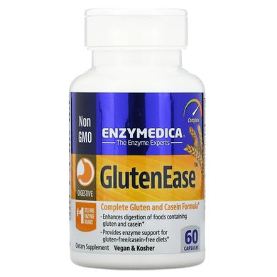 Ферменти для перетравлення глютену Enzymedica (GlutenEase) 60 капсул