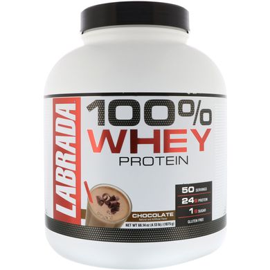 100% сироватковий протеїн, шоколад, Labrada Nutrition, 1,875 кг