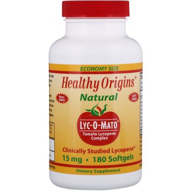 Лікопін Healthy Origins (Tomato Lycopene) 15 мг 180 капсул