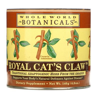Кошачий коготь Whole World Botanicals (Royal Cat's Claw) 1500 мг 125 г купить в Киеве и Украине