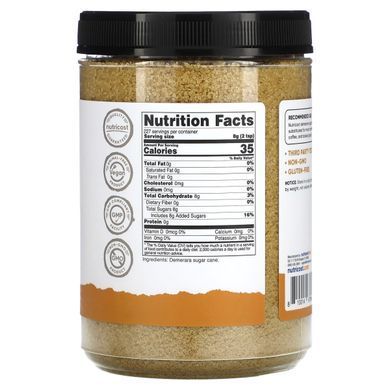 Nutricost, Pantry, Demerara Sugar, Unrefined Sweetener, 64.8 oz (1,814 g) купить в Киеве и Украине