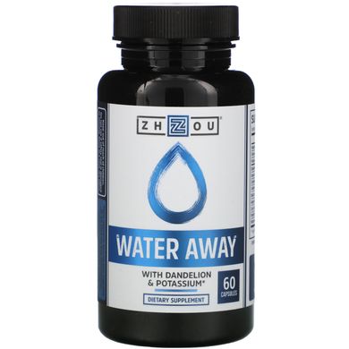 Water Away з кульбабою і калієм, Zhou Nutrition, 60 капсул