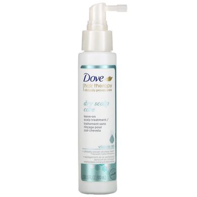 Dove, Hair Therapy, уход за сухой кожей головы, несмываемое средство для кожи головы с витамином B3, 3,38 жидких унций (100 мл) купить в Киеве и Украине
