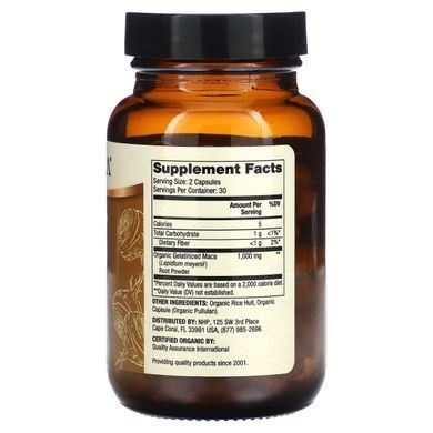 Dr. Mercola, Organic Maca Gelatinized, 60 Capsules купить в Киеве и Украине