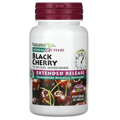 Екстракт дикої вишні Nature's Plus (Herbal Actives Black Cherry) 750 мг 30 таблеток