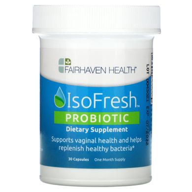 Пробиотики, IsoFresh Probiotic Feminine Supplement, Unscented, Fairhaven Health, 30 капсул купить в Киеве и Украине