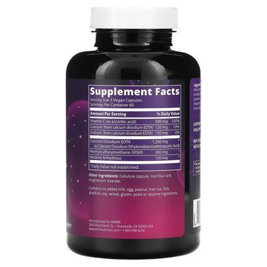 Cardio Chelate with EDTA, MRM, 180 capsules in a vegetable capsule.
