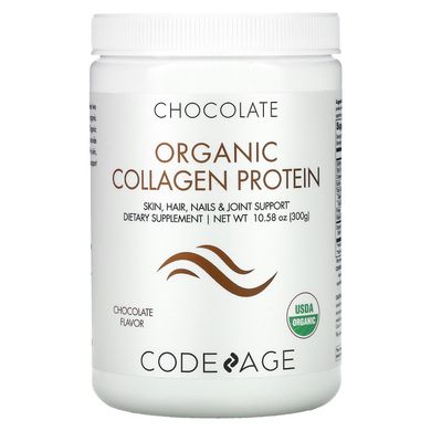 CodeAge, органічний колагеновий протеїн із шоколадом, 300 г (10,58 унції)