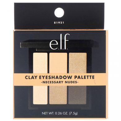 Clay-based eyeshadow palette, shades Necessary Nudes, E.L.F. Cosmetics, 0.26 ounces (7.5 g)