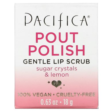 Pacifica, Ніжний скраб для губ Pout Polish, 0,63 унції (18 г)