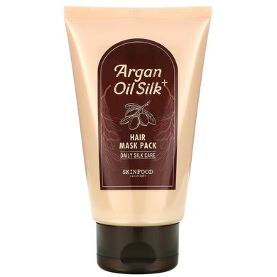 Skinfood, Маска для волосся з аргановим маслом Silk Plus, 6,76 рідких унцій (200 г)