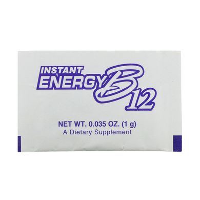 Вітамін В12 метил Now Foods (Instant Energy B12) 2000 мкг 75 пакетів по 1 г