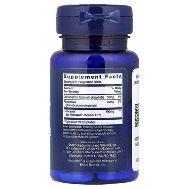 Life Extension L-Theanine XR Stress Relief 30 Tablets