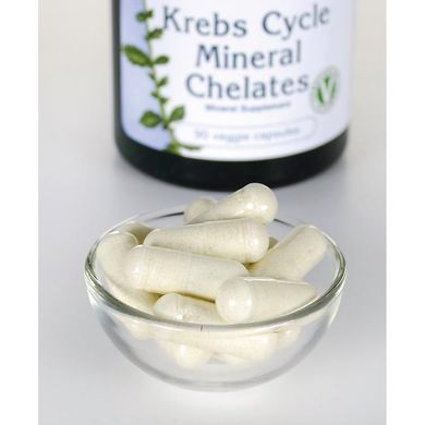 Мінеральні хелати циклу Кребса, Krebs Cycle Mineral Chelates, Swanson, 90 капсул